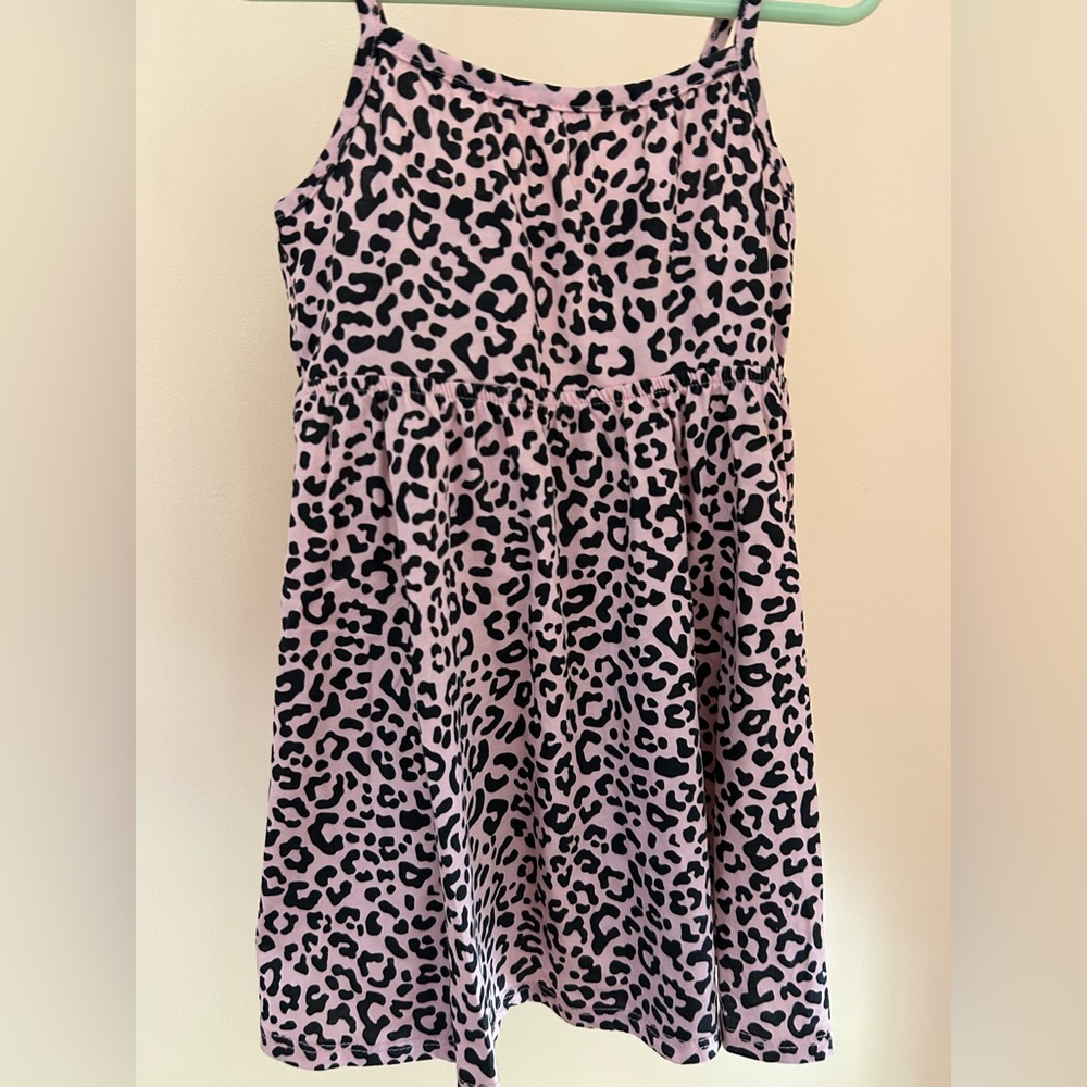 Pink Leopard Summer Dress Cotton Blend Girls Size 3T The Children’s Place - Picture 2 of 8